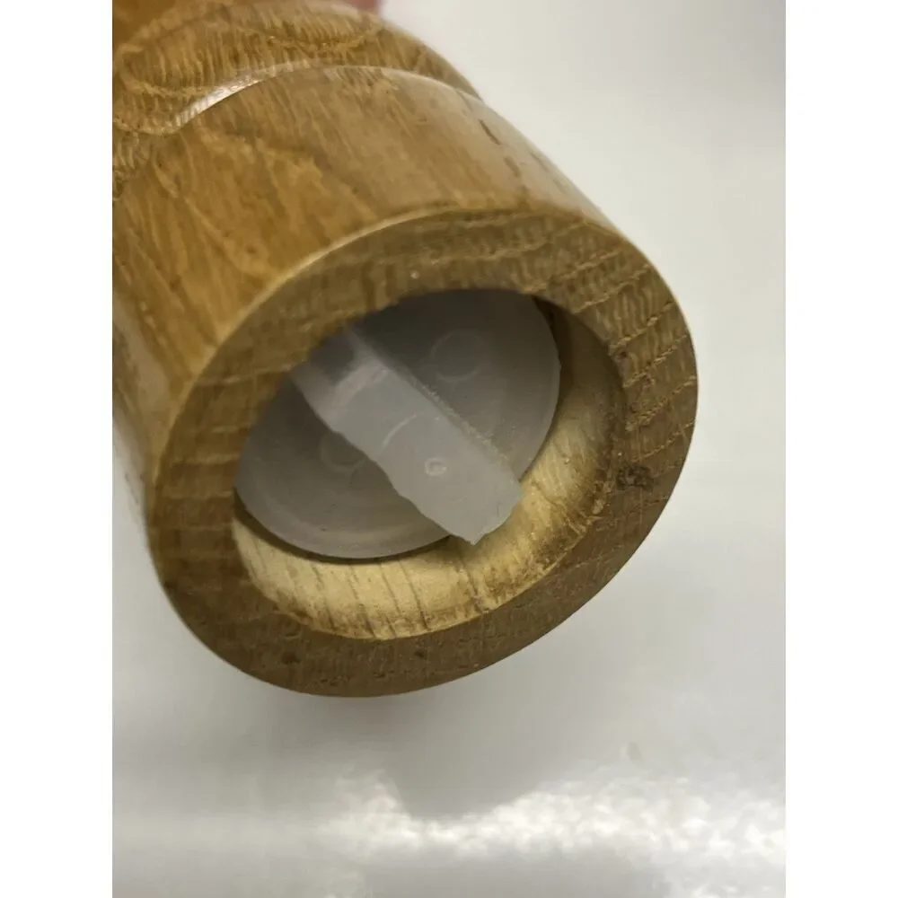 Olde Thompson Light Wood Vintage Salt Shaker Pepper Grinder Mill Set